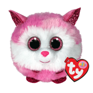 Princess Beanie Puffies TY Pink Husky